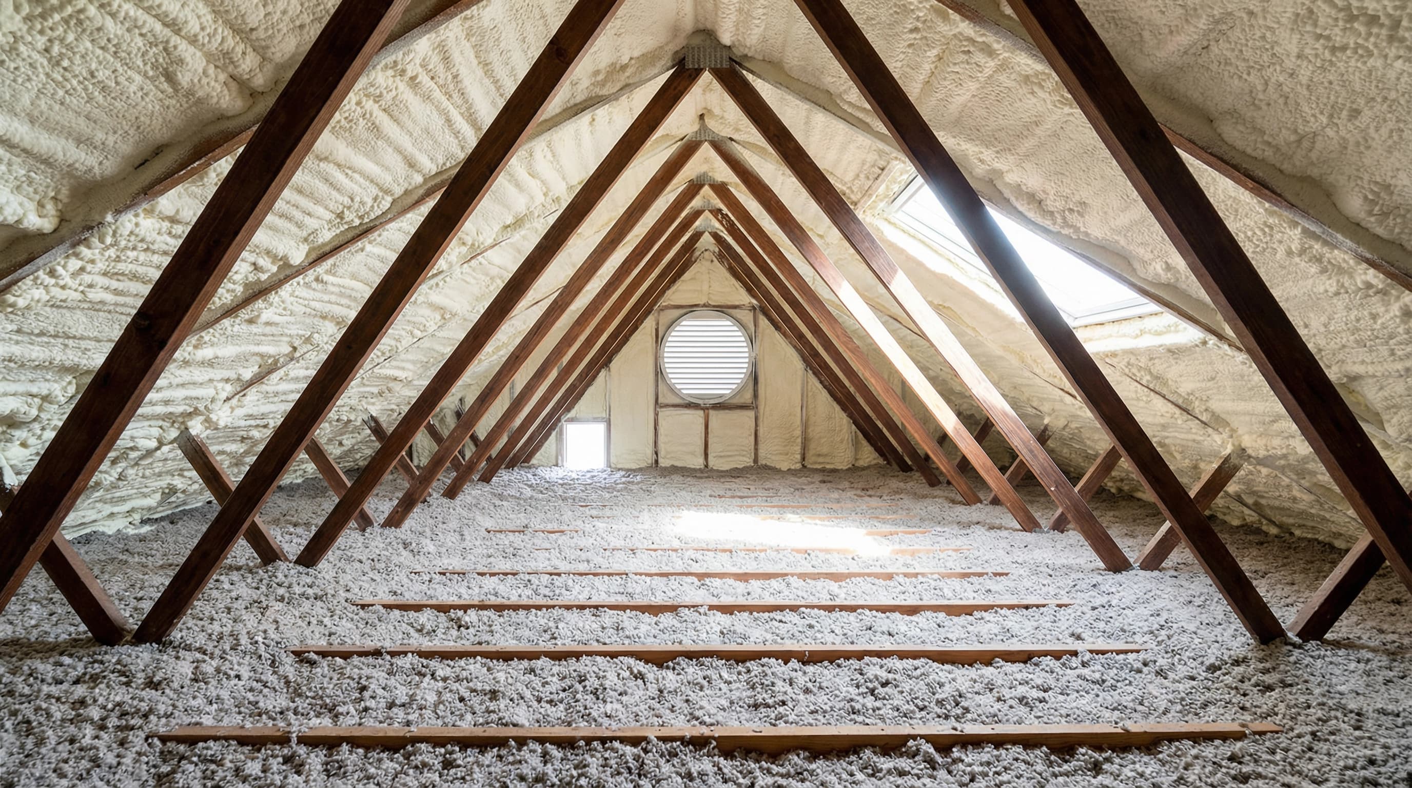 After: attic insulation project 2