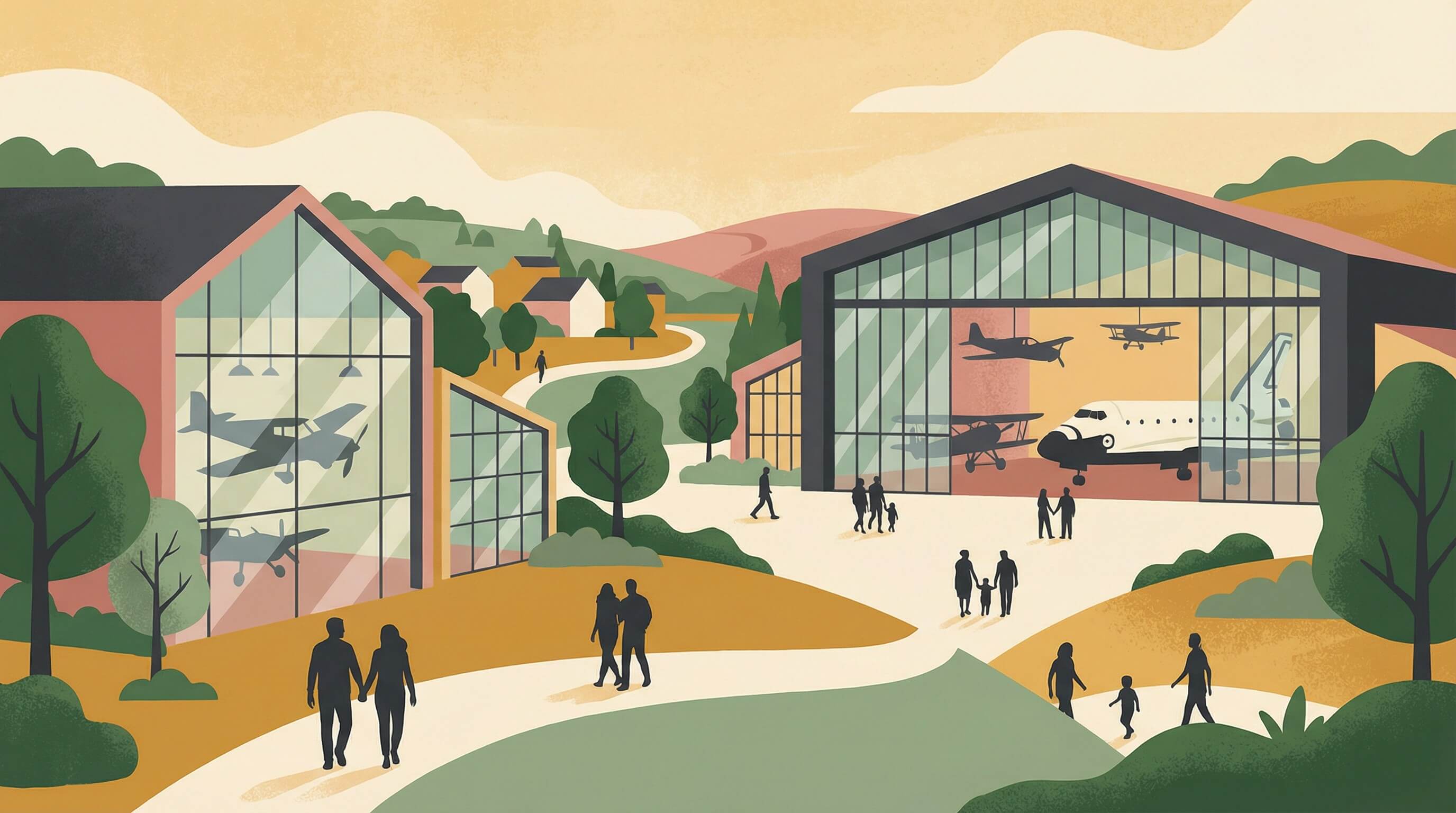 Chantilly, Virginia neighborhood illustration