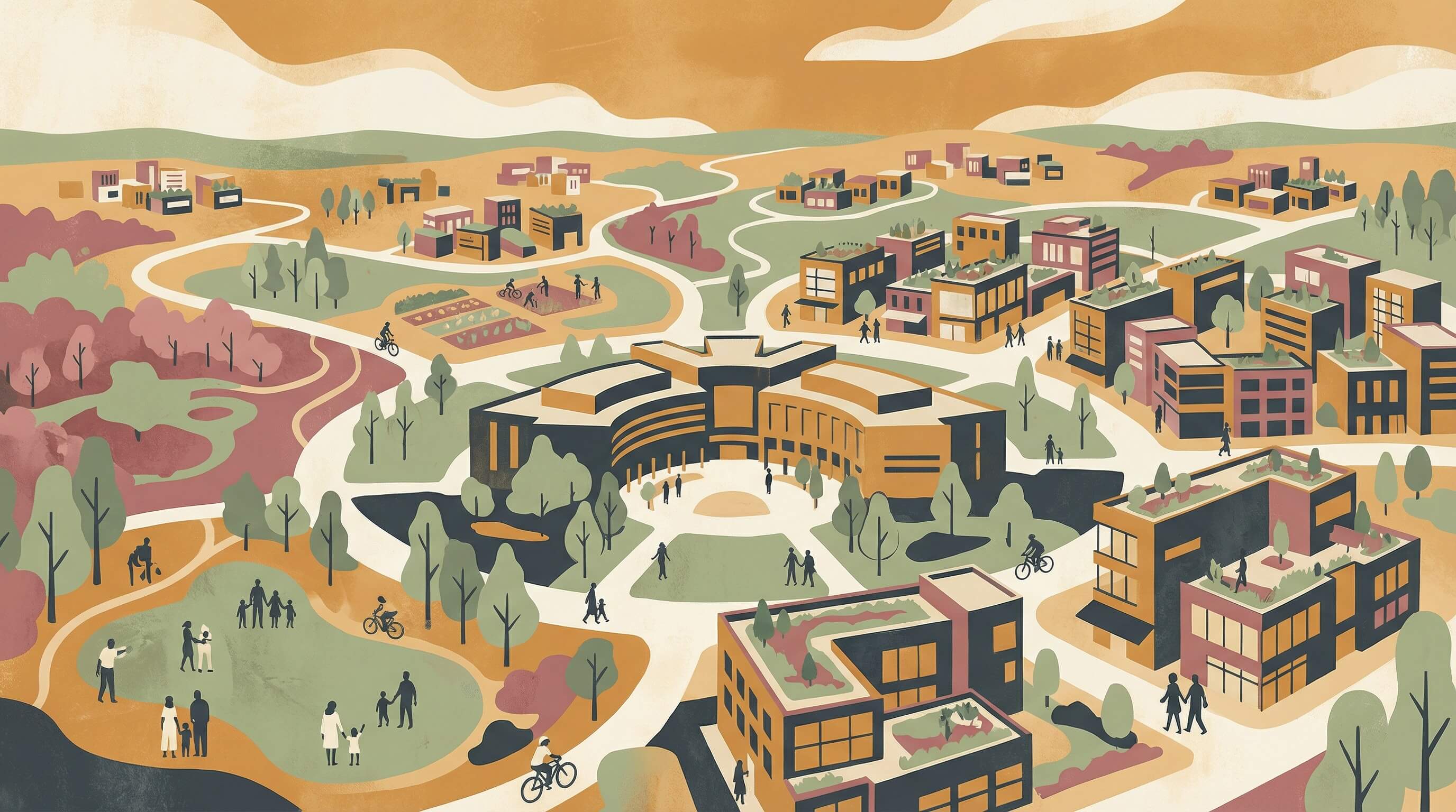 Fairfax County, Virginia neighborhood illustration