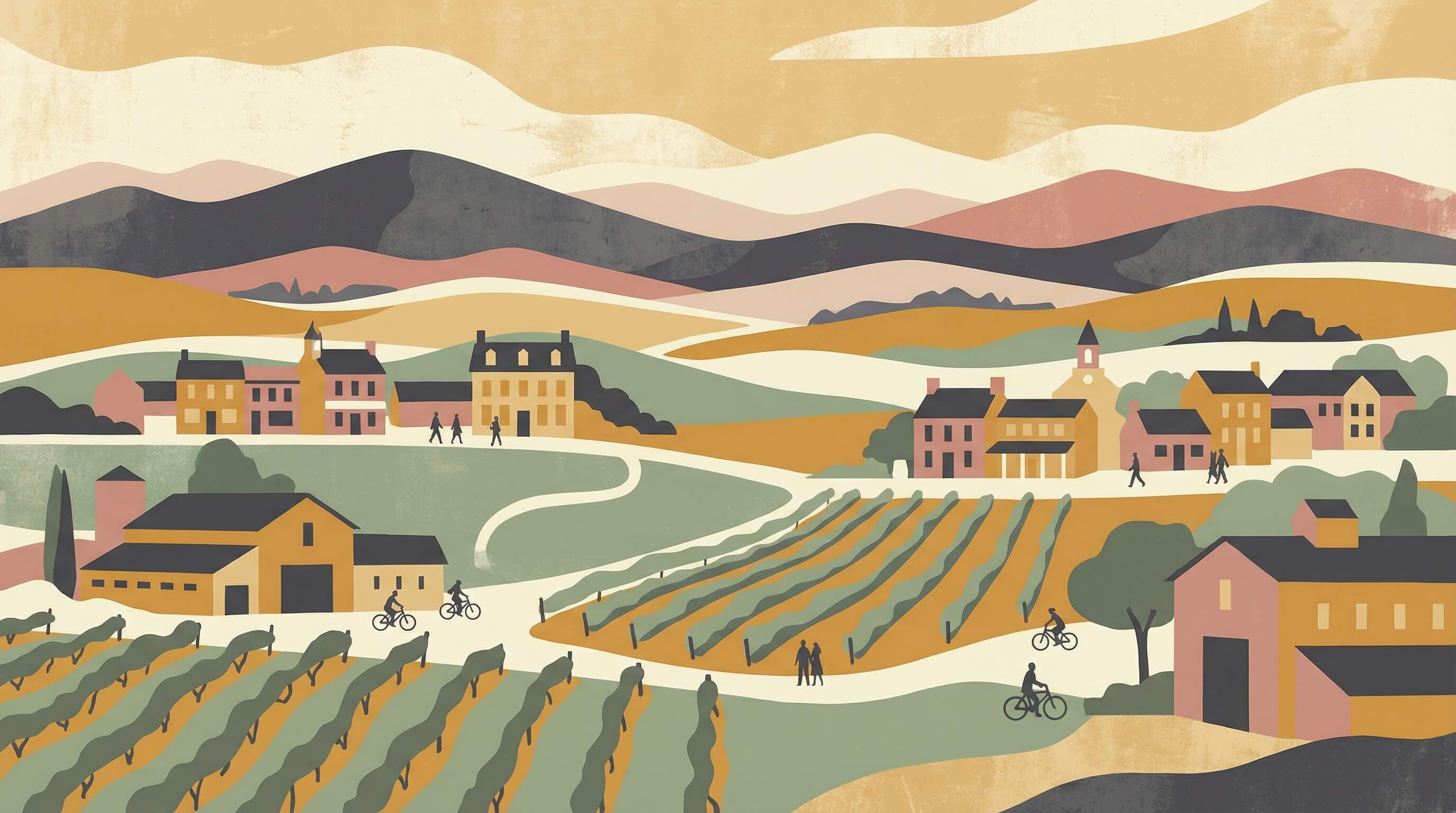 Loudoun County, Virginia neighborhood illustration