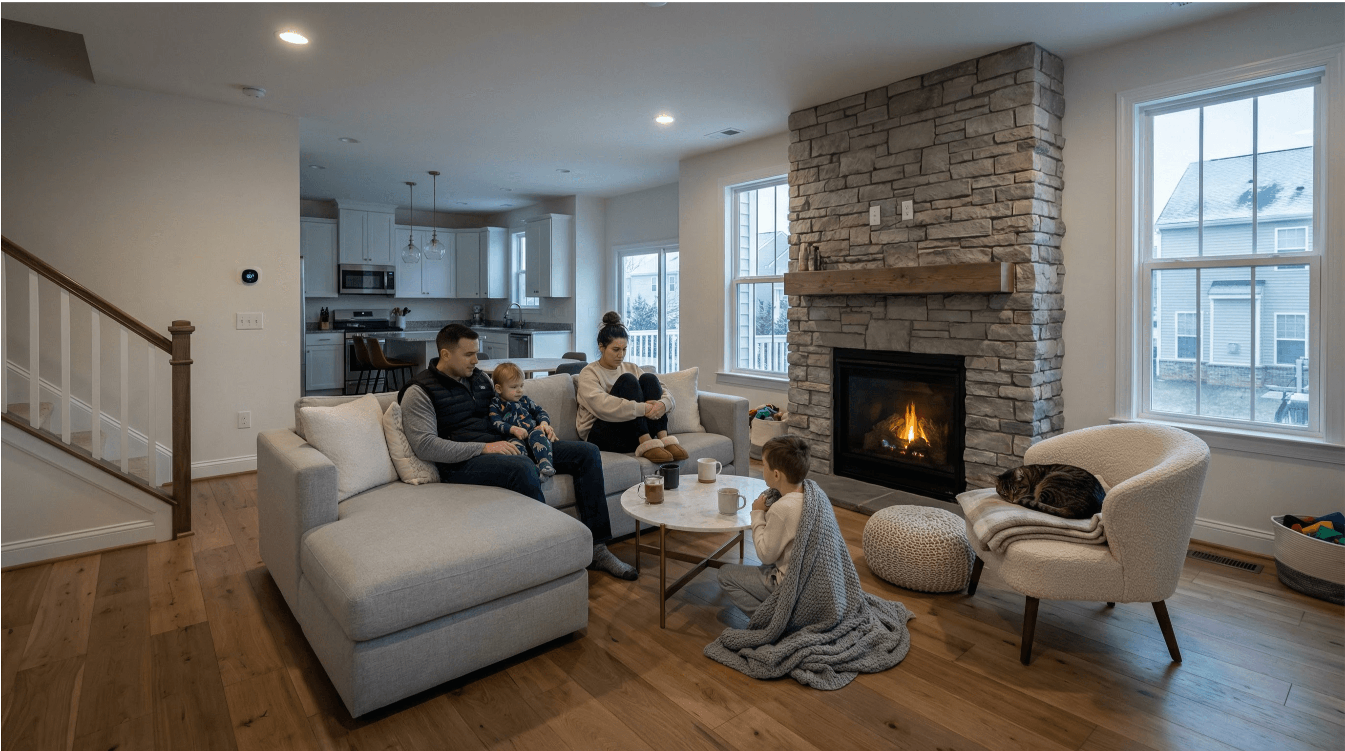 Before: under-insulated Ashburn attic