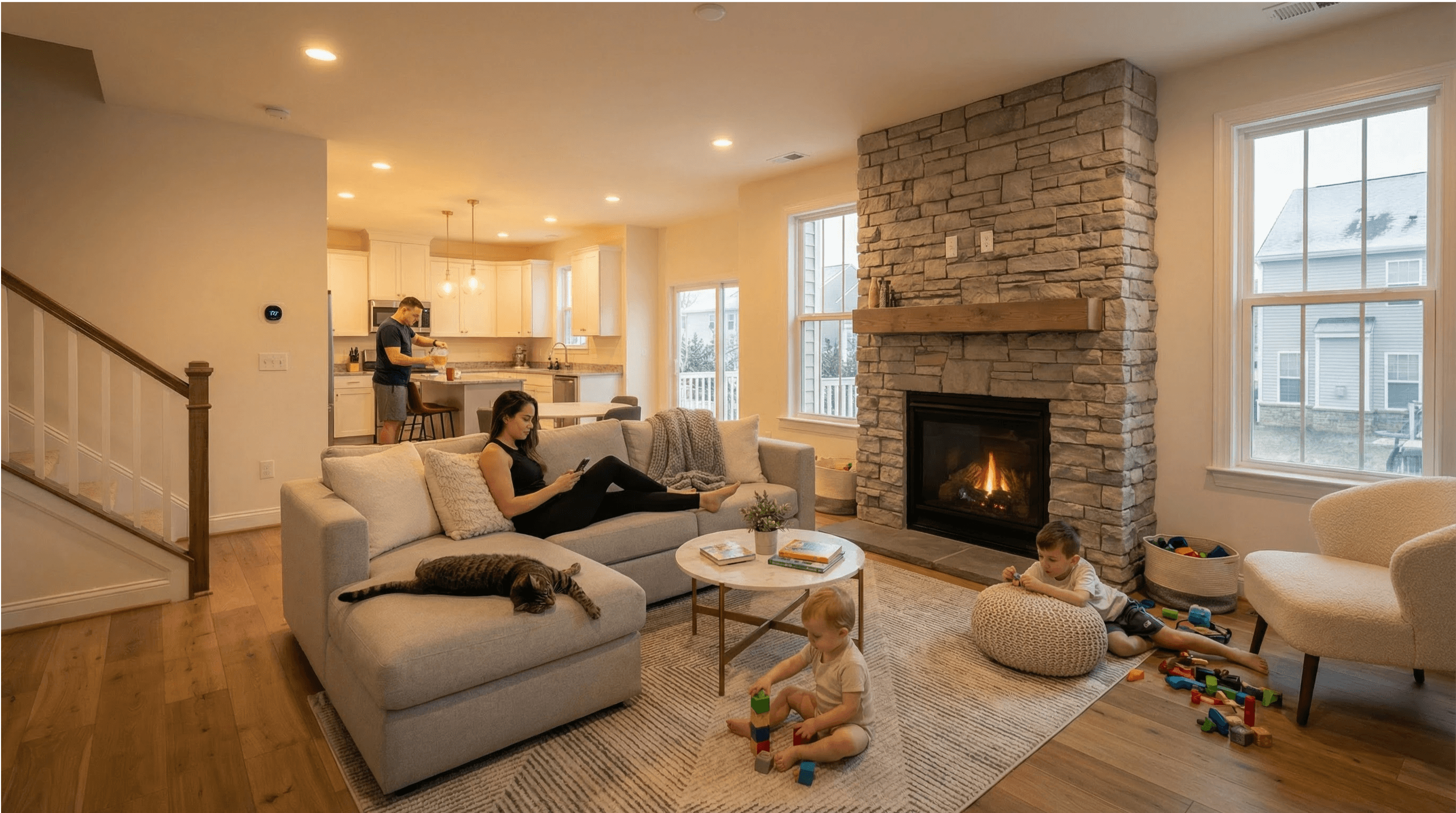 After: properly insulated Ashburn attic